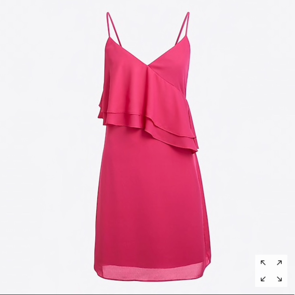 NWT J. Crew Ruffle-front cami dress